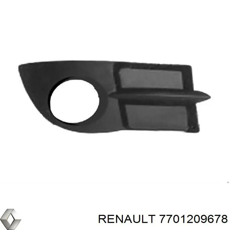 Купить 7701209678 Renault (RVI) Решетка бампера переднего