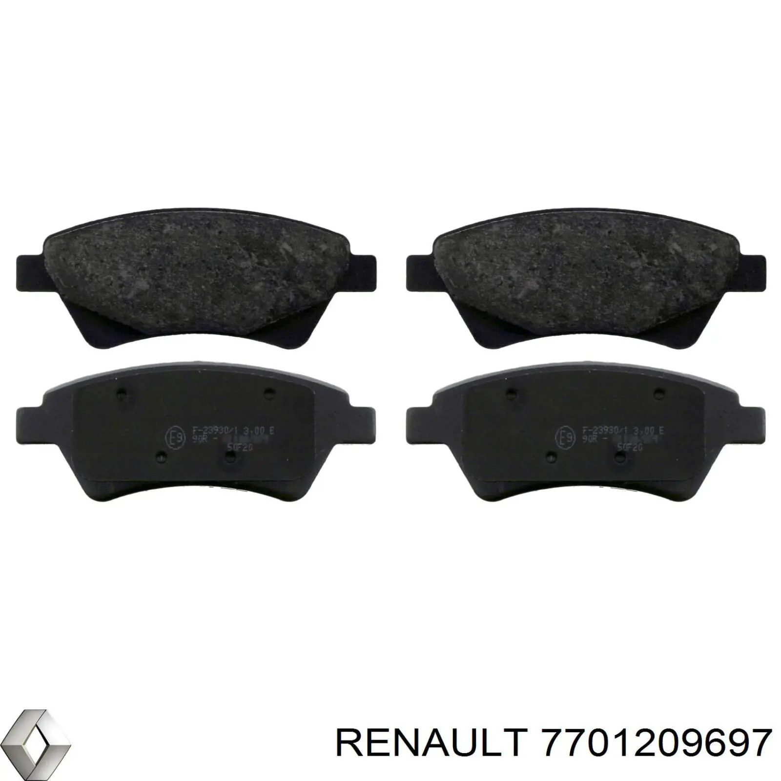 Колодки Renault (RVI) 7701209697 цена, от 16.68 USD