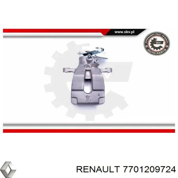 Суппорт тормозной передний правый Renault (RVI) 7701209724