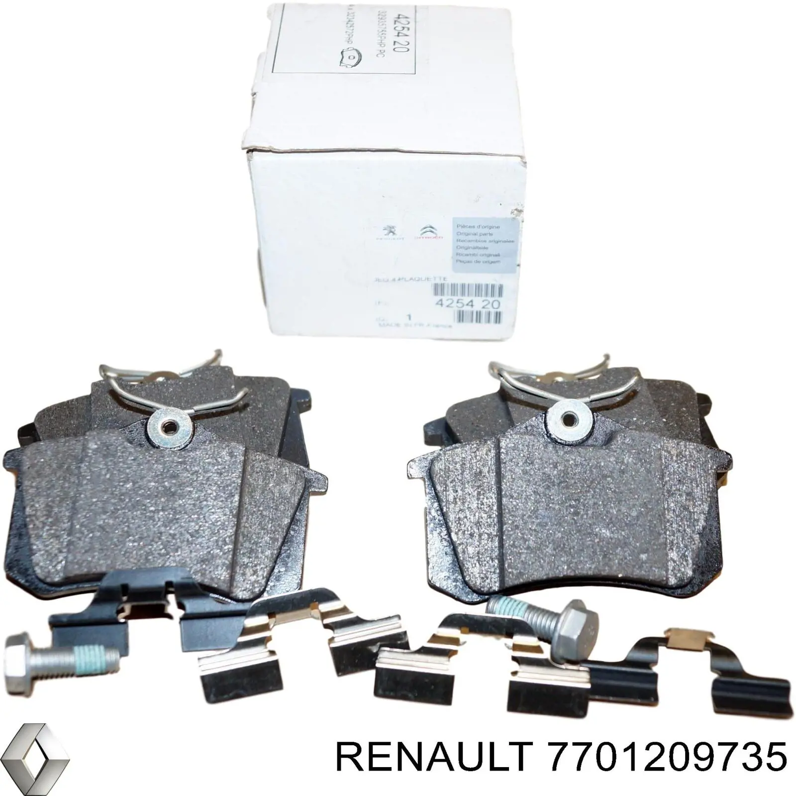 Колодки дисковые  Renault (RVI) 7701209735 цена, от 14.06 USD