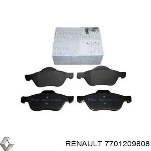 7701209808 Renault (RVI) колодки тормозные передние дисковые