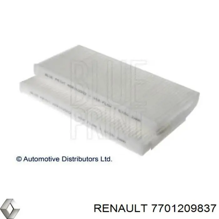 Фильтр воздушный отопителя Renault (RVI) 7701209837 цена, от 6.62 USD