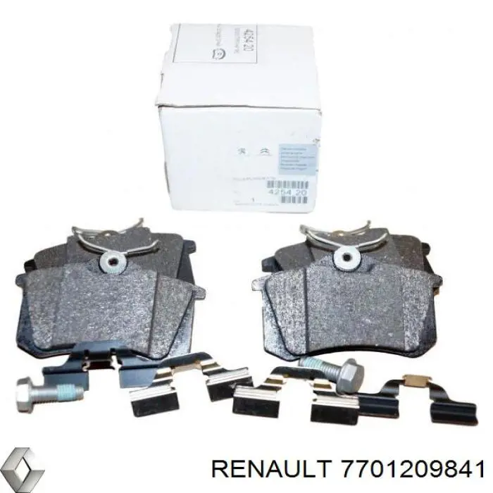 Купить 7701209841 Renault (RVI) Колодки тормозные задние, дисковые
