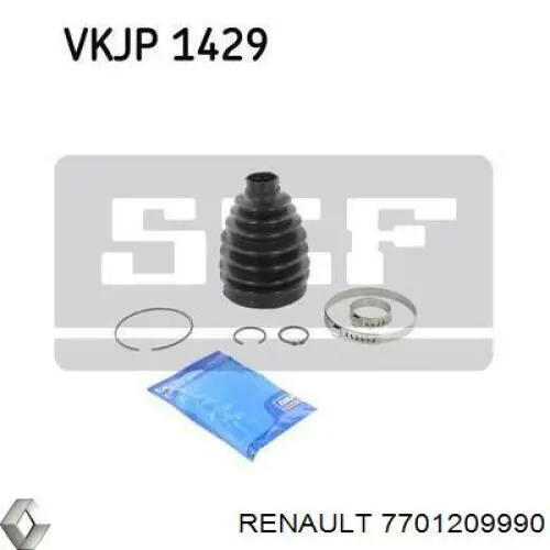 7701209990 Renault (RVI) Bota de proteção externa de junta homocinética do semieixo dianteiro