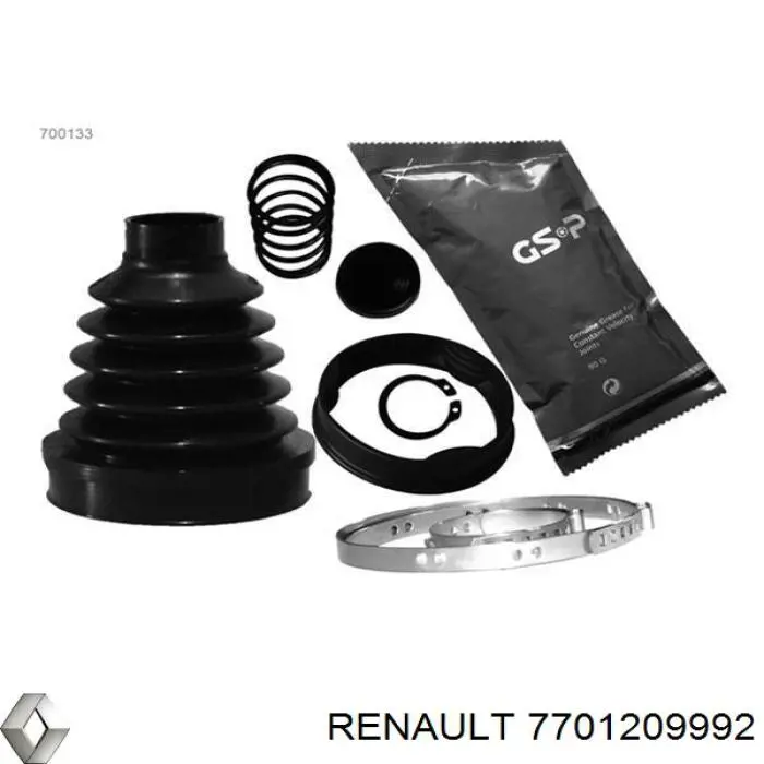 Пыльник ШРУСа внутренний, передней полуоси Renault (RVI) 7701209992