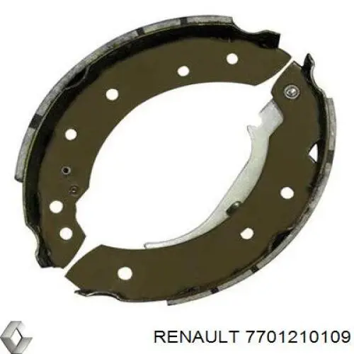 Zapatas de frenos de tambor traseras 7701210109 Renault (RVI)