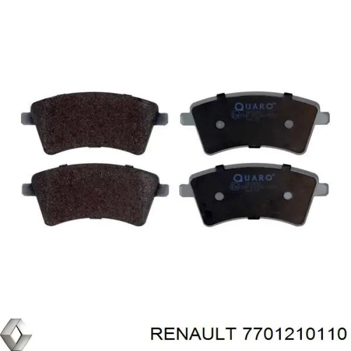 Передние тормозные колодки 7701210110 Renault (RVI)