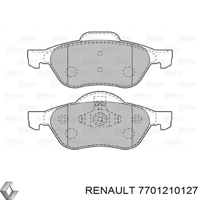 Тормозные колодки Renault (RVI) 7701210127