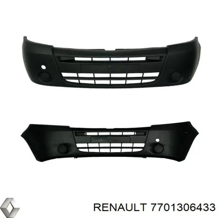 Передний бампер 7701306433 Renault (RVI)