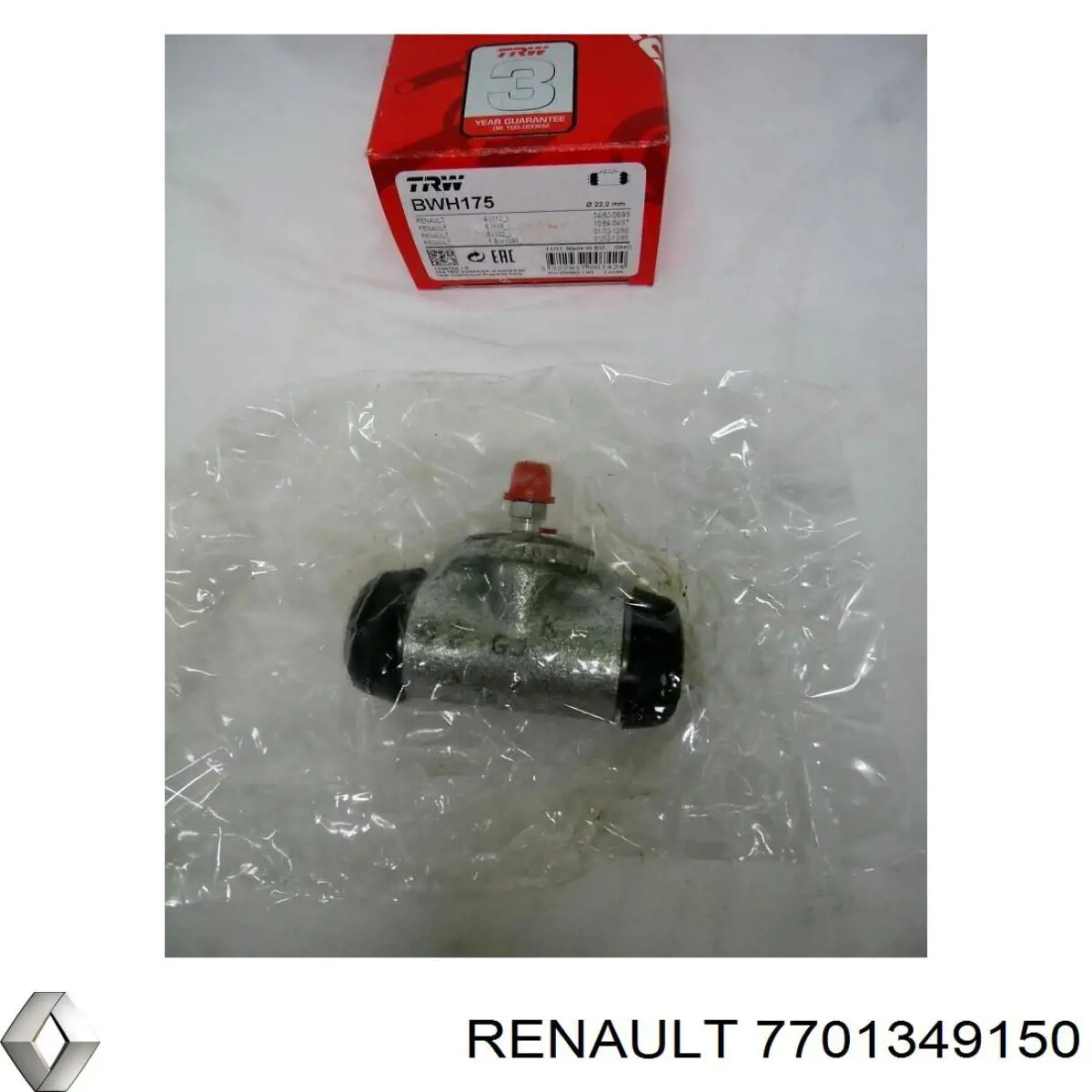 Цилиндр тормозной колесный 7701349150 Renault (RVI)