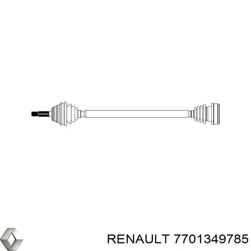 7701349785 Renault (RVI) Полуось передняя левая
