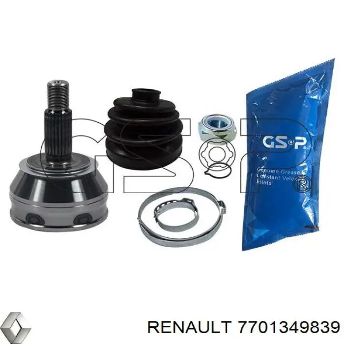 Полуось передняя 7701349839 Renault (RVI)