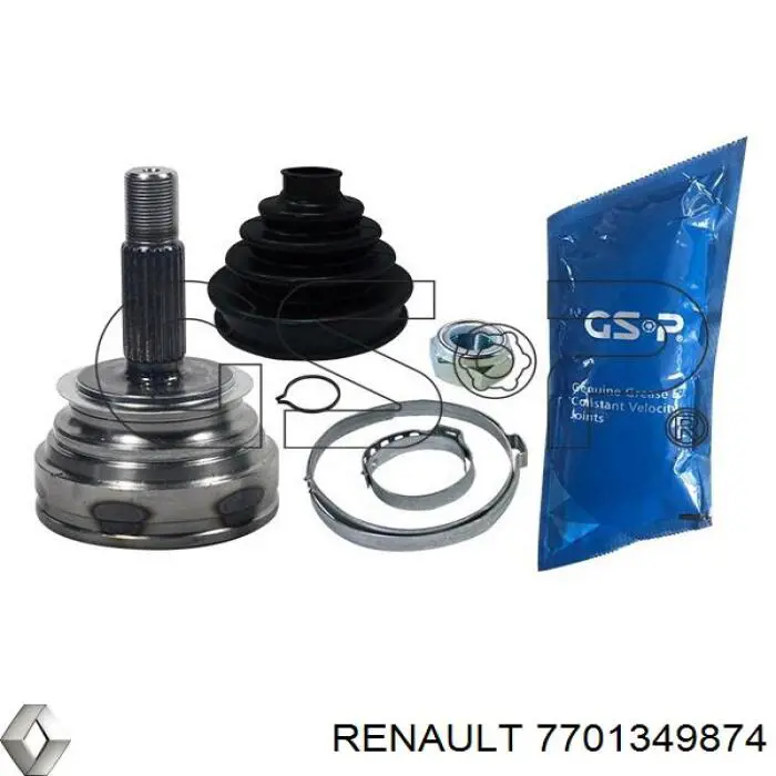 Правая полуось 7701349874 Renault (RVI)