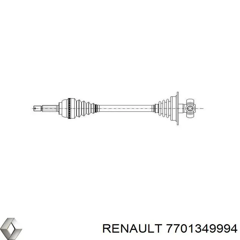 Привод передний левый Renault (RVI) 7701349994 цена, от 116.89 USD