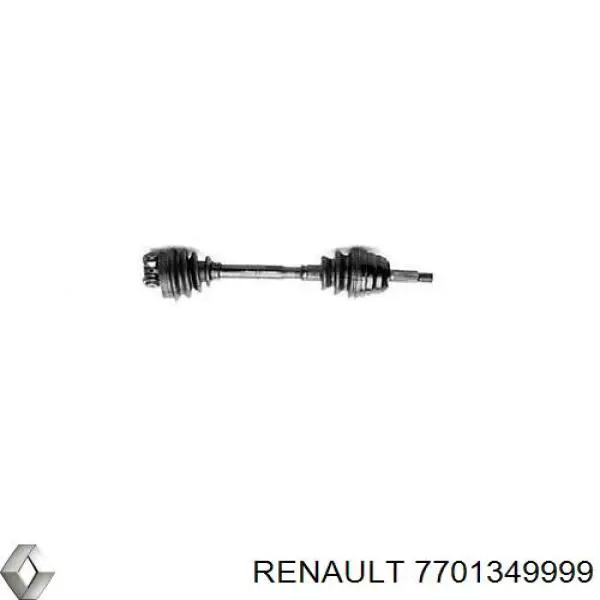 Полуось (привод) передняя правая 7701349999 Renault (RVI)