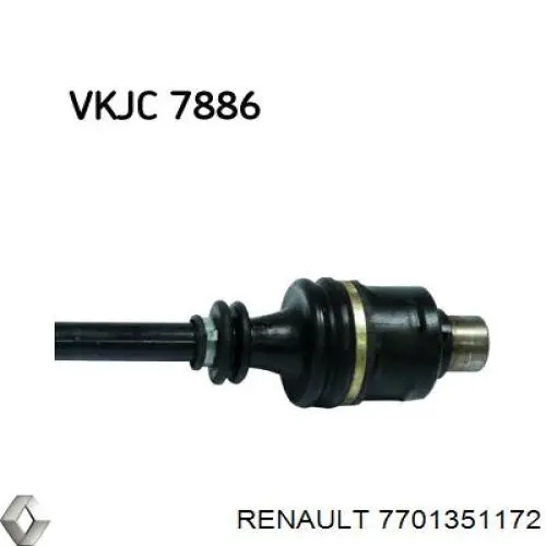 Полуось передняя 7700769036 Renault (RVI)