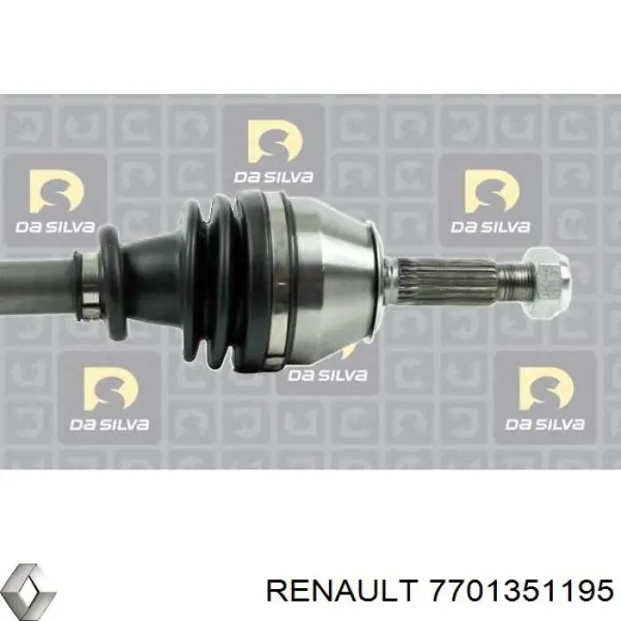 Полуось (привод) передняя левая 7701351195 Renault (RVI)