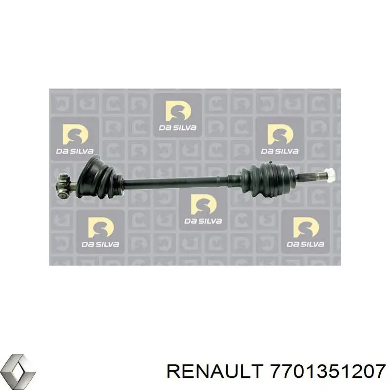 7701351207 Renault (RVI) semieixo (acionador dianteiro esquerdo)