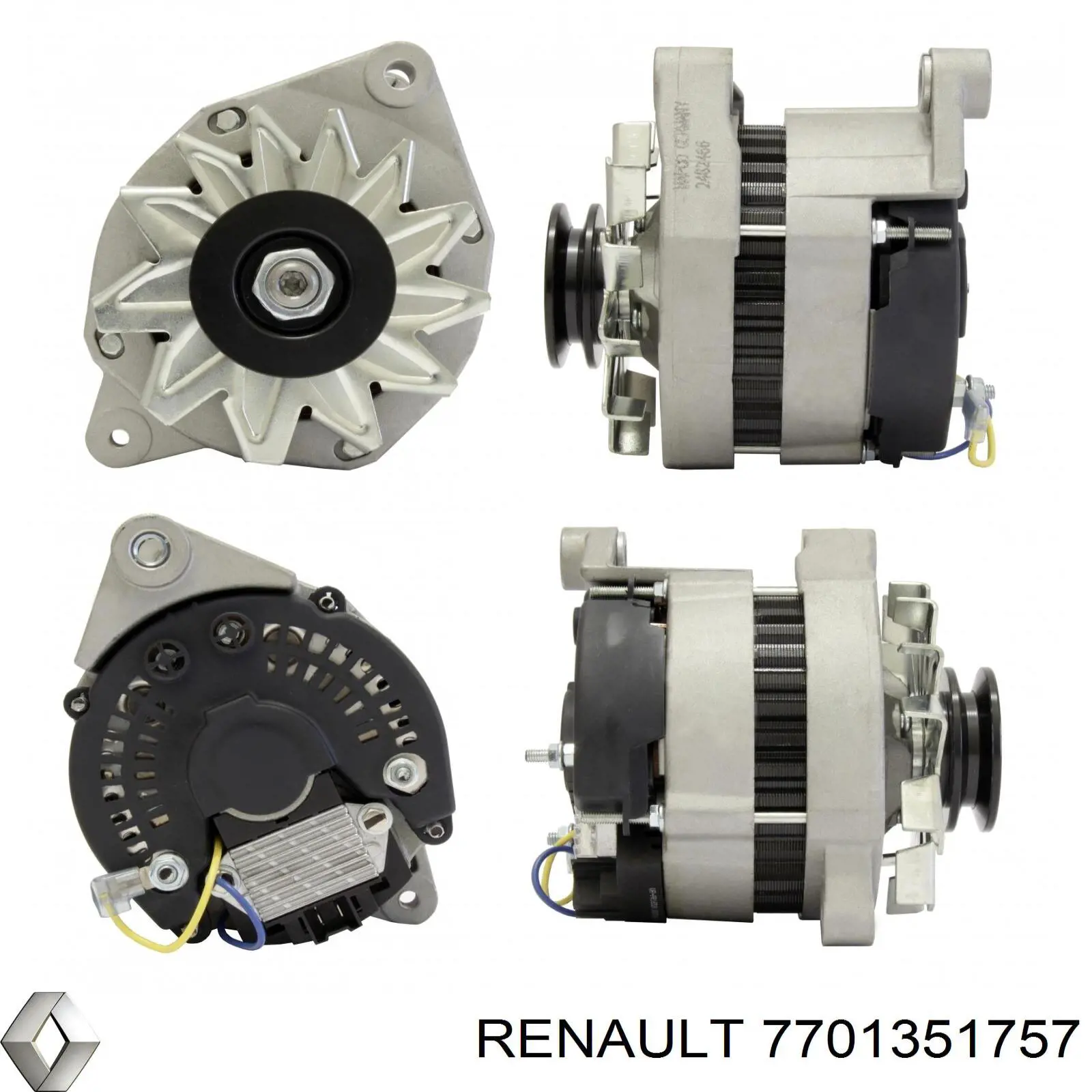 Генератор автомобиля Renault (RVI) 7701351757