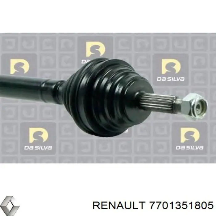 Полуось (привод) передняя правая 7701351805 Renault (RVI)