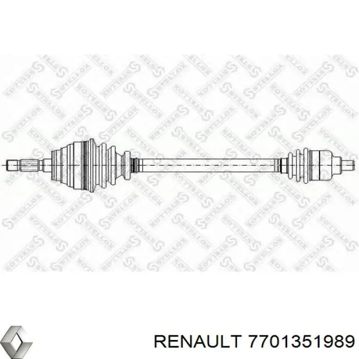 Привод передний правый Renault (RVI) 7701351989 цена, от 87.71 USD