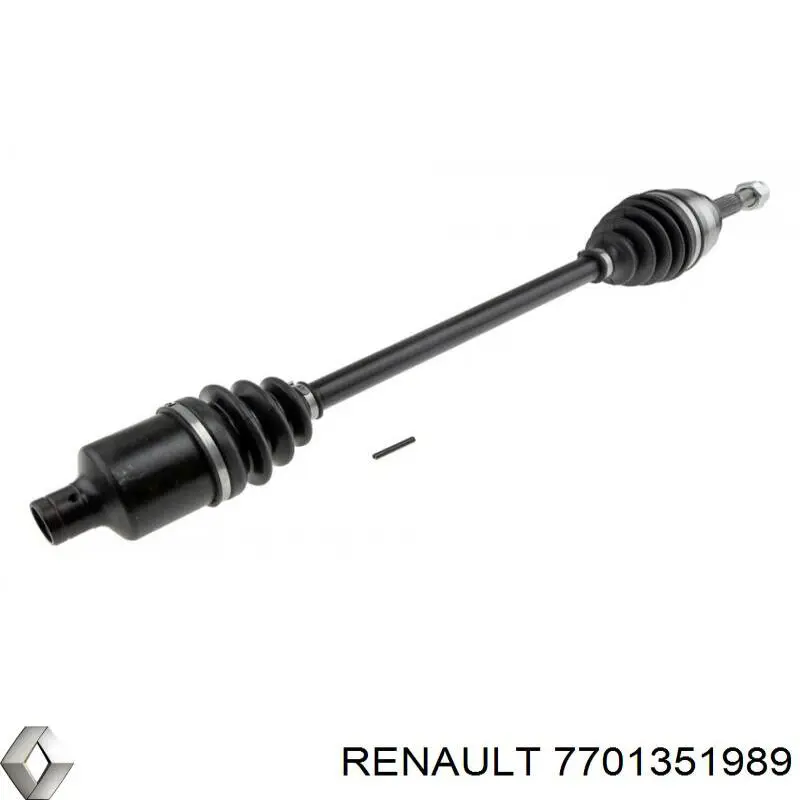 Полуось (привод) передняя правая 7701351989 Renault (RVI)