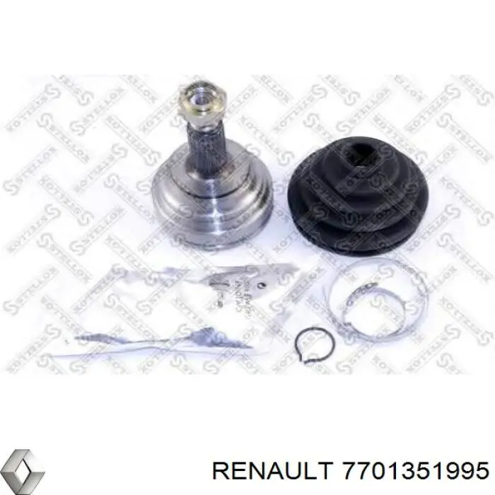 Полуось (привод) передняя левая 7701351995 Renault (RVI)