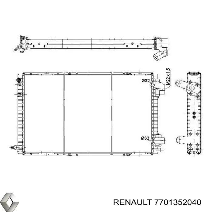 7701352040 Renault (RVI) 