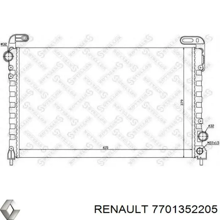 Радиатор 7701352205 Renault (RVI)