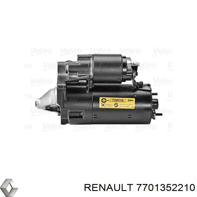 Стартер Renault (RVI) 7701352210 цена, от 64.05 USD