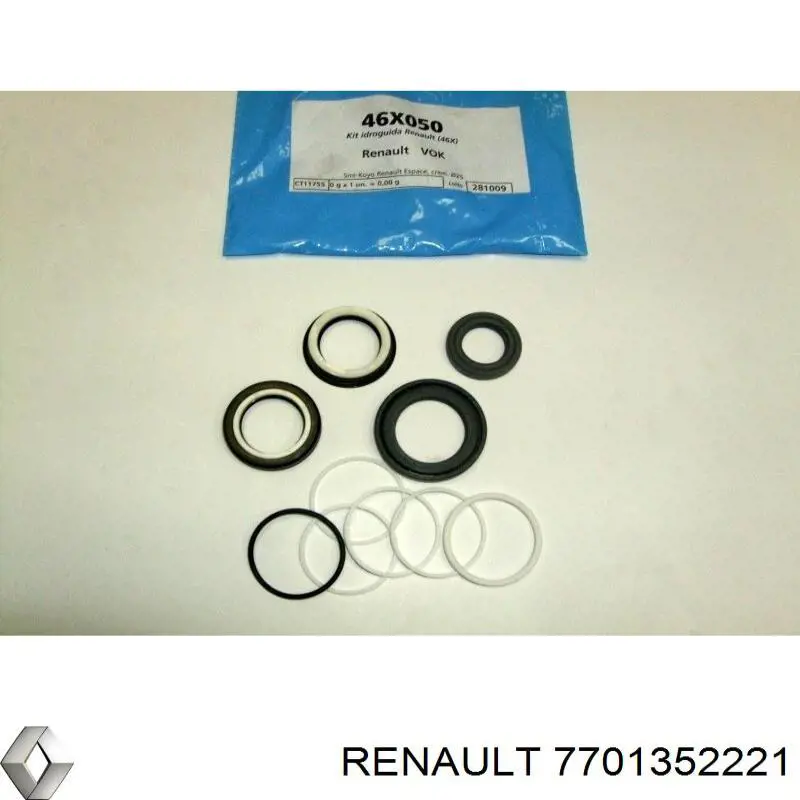 Рулевая рейка 7701352221 Renault (RVI)