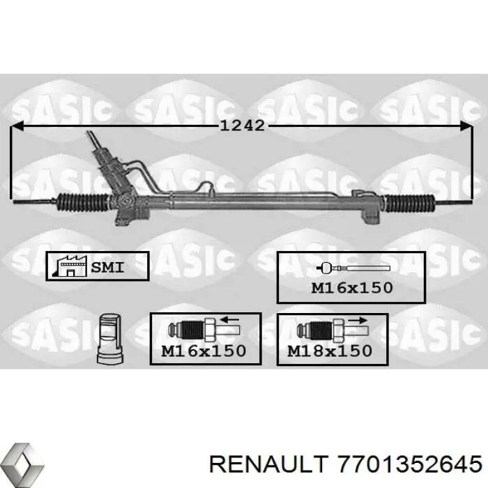 Реечный рулевой механизм Renault (RVI) 7701352645 цена, от 294.95 USD