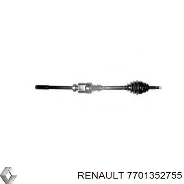 7701352755 Renault (RVI) полуось (привод передняя правая)