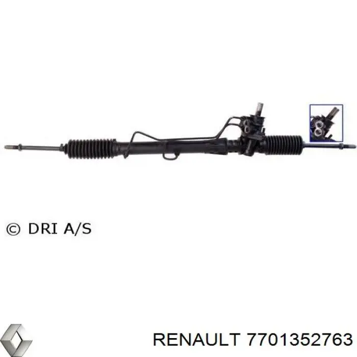 Рулевая рейка 7701352763 Renault (RVI)