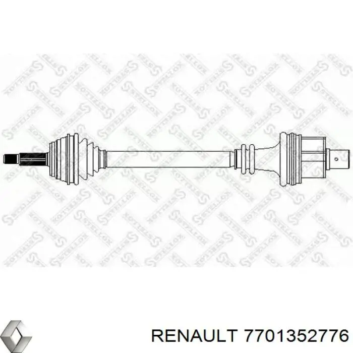 Привод передний правый Renault (RVI) 7701352776 цена, от 76.23 USD