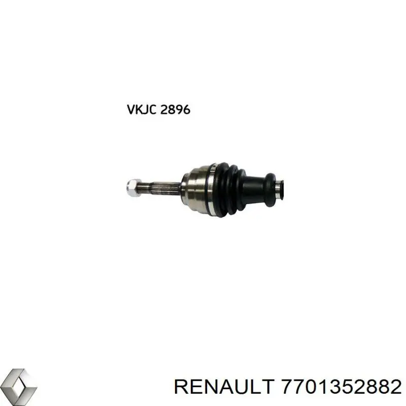 7701352882 Renault (RVI) полуось (привод передняя правая)