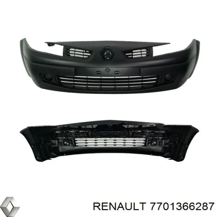 7701366287 Renault (RVI) Бампер передний в сборе