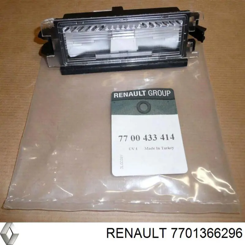 7701366296 RENAULT Piloto de matrícula original y equivalente