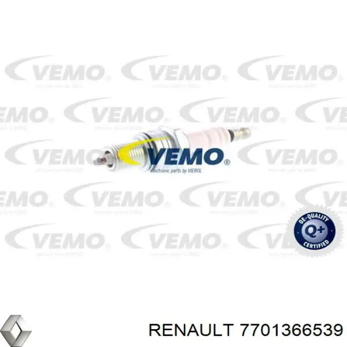 Свечи зажигания 7701366539 Renault (RVI)