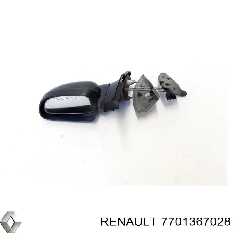 Левое боковое зеркало 7701367028 Renault (RVI)