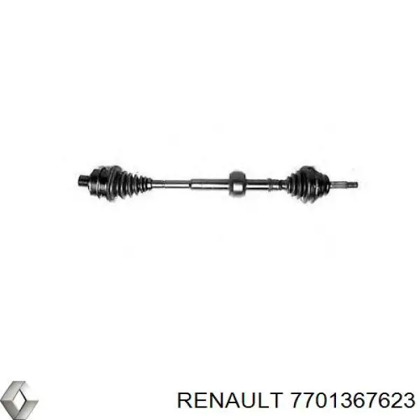 Полуось (привод) передняя правая 7701367623 Renault (RVI)