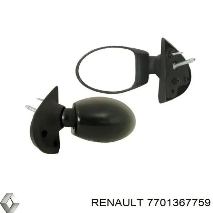 Compre 7701367759 Renault (RVI) Espelho de retrovisão esquerdo