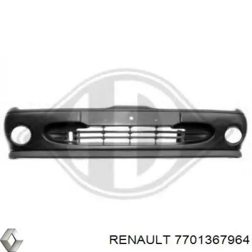 7701367964 Renault (RVI) передний бампер