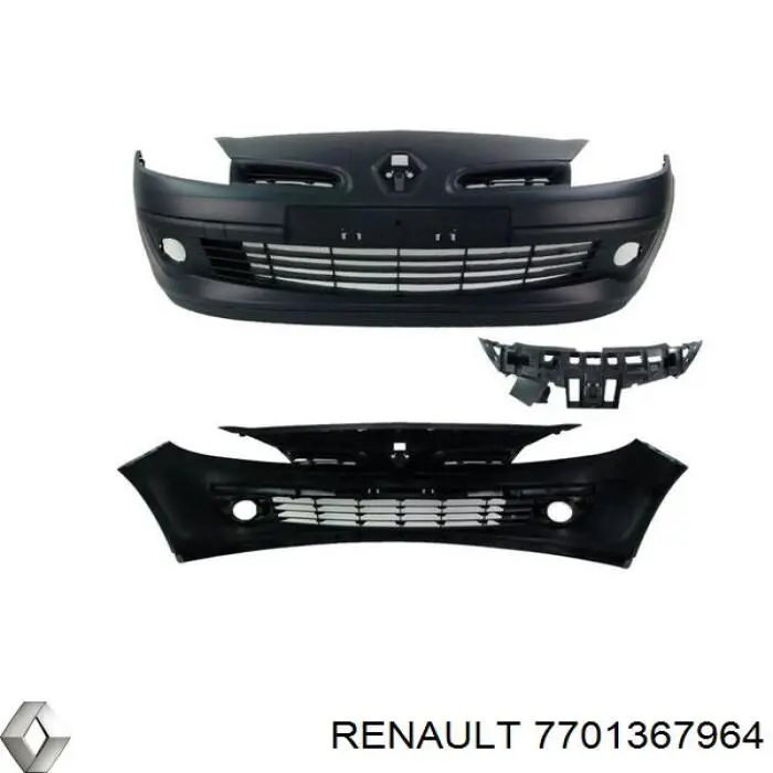 Купить 7701367964 Renault (RVI) Буфер (бампер) передний