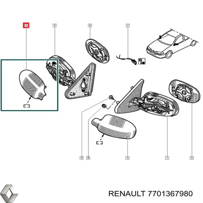 7701367980 Renault (RVI) 