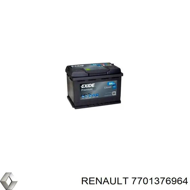 Аккумулятор Renault (RVI) 7701376964