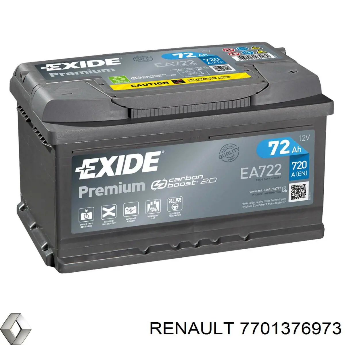Аккумулятор 7701376973 Renault (RVI)