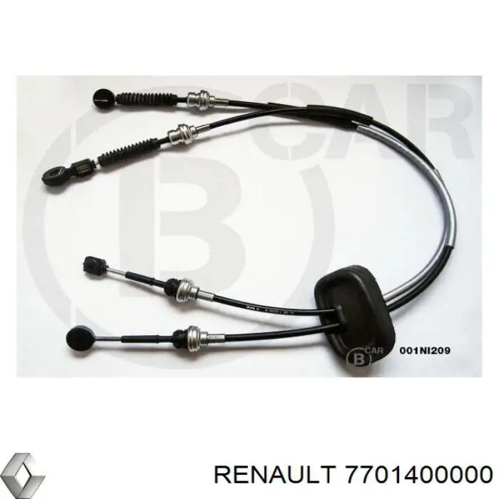 7701400000 Renault (RVI) cabo de mudança duplo