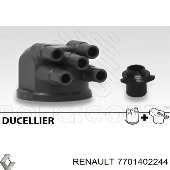 Крышка распределителя зажигания (трамблера) 7701402244 Renault (RVI)