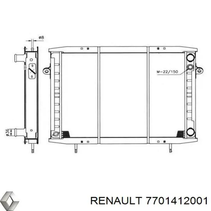 7701412001 Renault (RVI) 